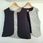 Gilet noir / léopard